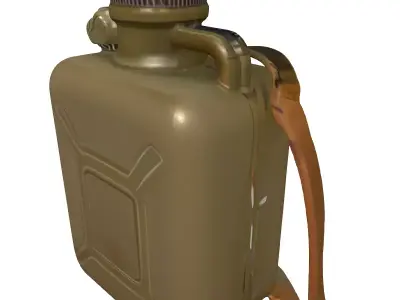 Military Canteen Water Bottle Low-poly 3D model buy