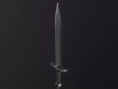 Sword 3D Model Low-poly 3D model
