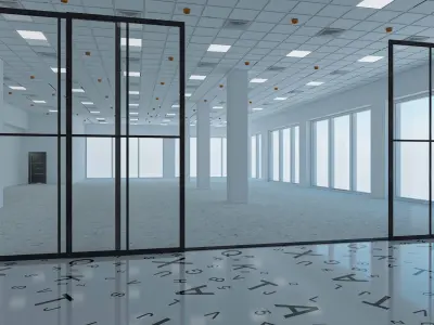 Loft Office interior 6 3D model