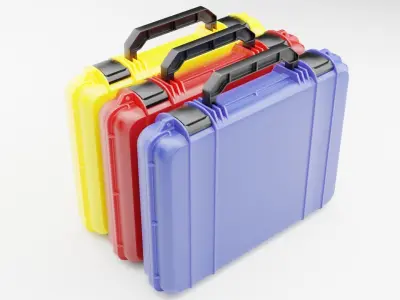 KIT TOOL CASES Low-poly 3D model