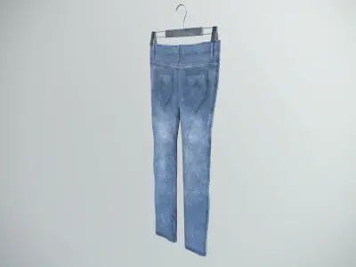 Industrial jeans 3D model