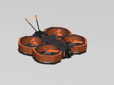 3 inch Drone CineWhoop 3D model