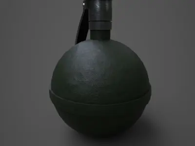 M67 Frag Grenade Low-poly 3D model purchase
