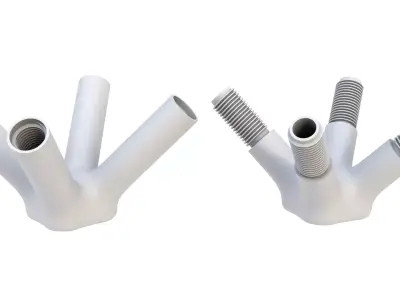 Pipe connector 05 3D model