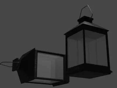 Lantern Low-poly 3D model