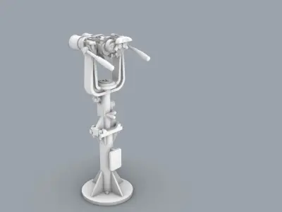Big Eyes Binoculars Low-poly 3D model