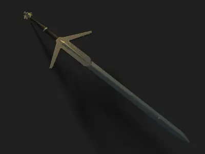 Sword - Arondite from The Witcher 3 Wild Hunt 3D model 3D model