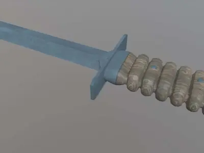 Knife 3D model 9