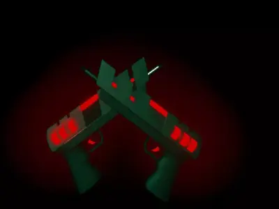 future gun Free 3D model purchase