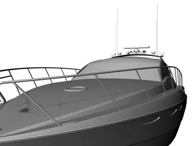 43 Foot Express Motor Yacht 3D model