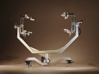 Aircraft maintenance cart 3D model