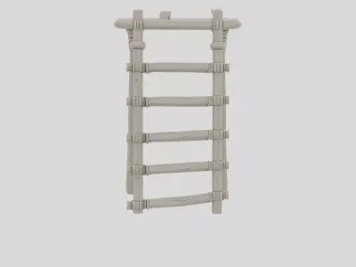 Fantasy Wooden Siege Ladder for 3D print 3D model