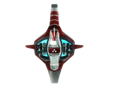 Drone 04 Sci-fi low poly Low-poly 3D model