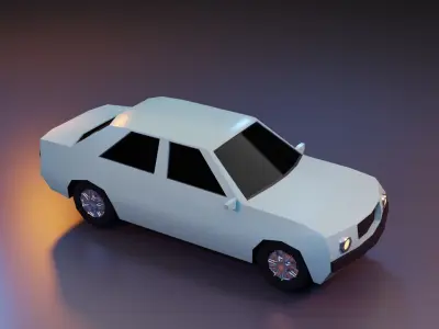 low poly car Free low-poly 3D model by ovee