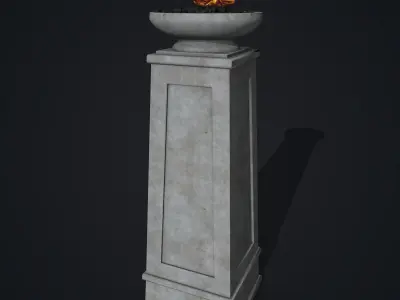 Fire Column 3D model