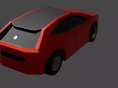 Cartoon SUV Low Poly Low-poly 3D model