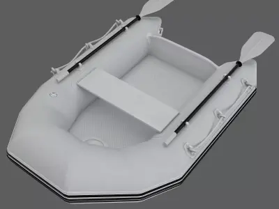 Rafting Boat 3D model