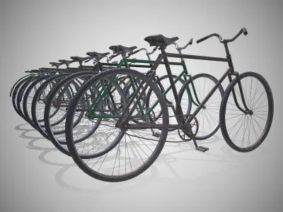 Customizable Vintage Bicycle - Updated for 2021 3D Model Pack