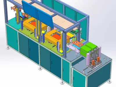 Automatic silver dipping machine 3D model