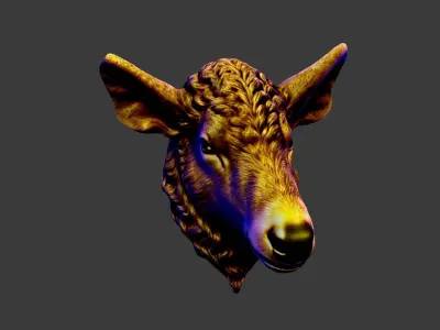 Animal Head Low-poly 3D model purchase
