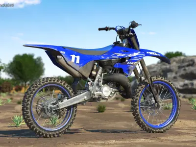 Yamaha YZ125 2022 Dirt 3D model