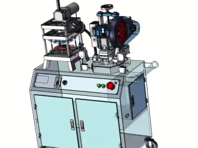 Compact Mini Punch Press Machine for Sheet Metal and  Forming 3D model