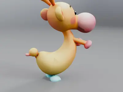 cute giraffe 3D model purchase