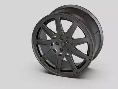 rims A style garage auto tuning  3D model