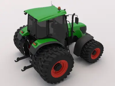 Generic Green Tractor 3D model