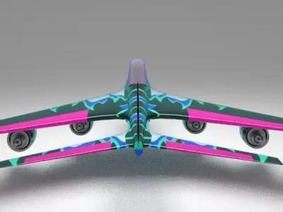 Stunt yet Low-poly 3D model