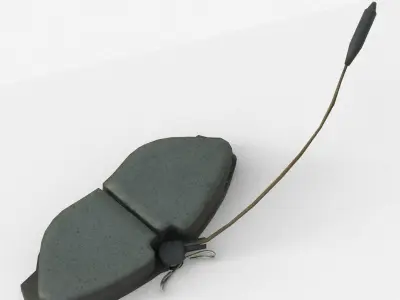 Brake Pads Low Poly Low-poly 3D model