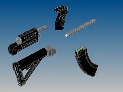 Upgrade parts 3D model