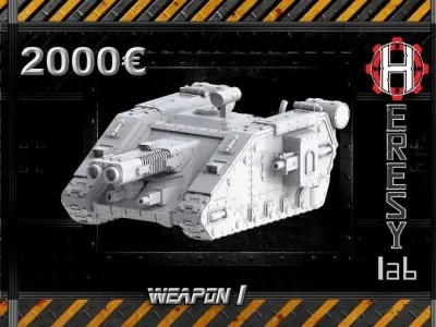 Heresylab - Hades Tank 3D print model