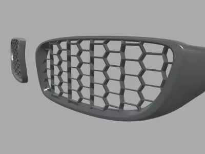 Front Grill Custom 02 Low-poly 3D model