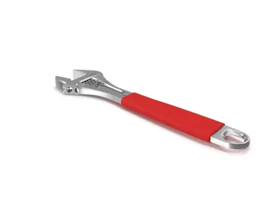 10 Adjustable Wrench Low-poly 3D model