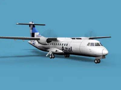 ATR  ATR-42-500 Azul 3D model