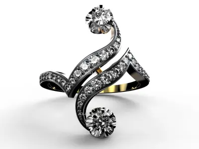 Antique DGNL Ring 3D print model