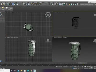 3D model grenade Low-poly 3D model