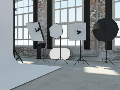 Loft Photo Studio 3D model