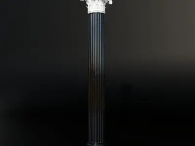 corinth column leafs 3D model