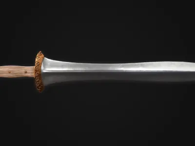 Athenian Soldiers Xiphos Low-poly 3D model