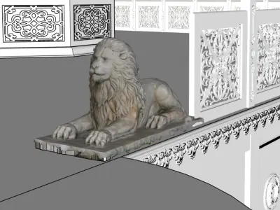 Gatore Ki Chhatriyan  Traditional Indian Architectural 3D Model 3D model