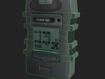 Gas Detector Low-poly 3D model