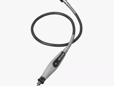 Dremel Flex Shaft Rotary Tool Attachment with Comfort Grip 3D model