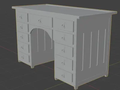 Vintage  Table 3D model