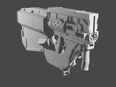 Light Gun 3D model