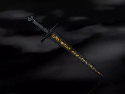 Lava Sword Free 3D model
