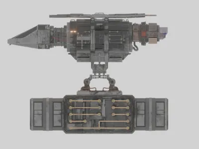 CARSON - Light Freight Space Ship 3D model