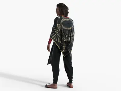 Egyptian Prince - Pharaoh King Rigged Low-poly 3D model