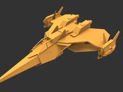 fighter jet 3D print model 7